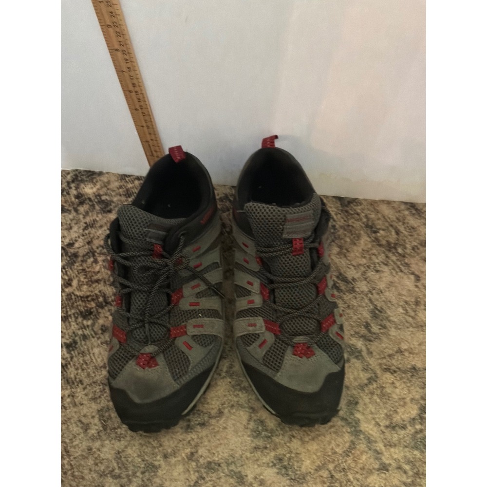 Gorpcore Mens Merrell Hiking Shoes 10 Grey Red
